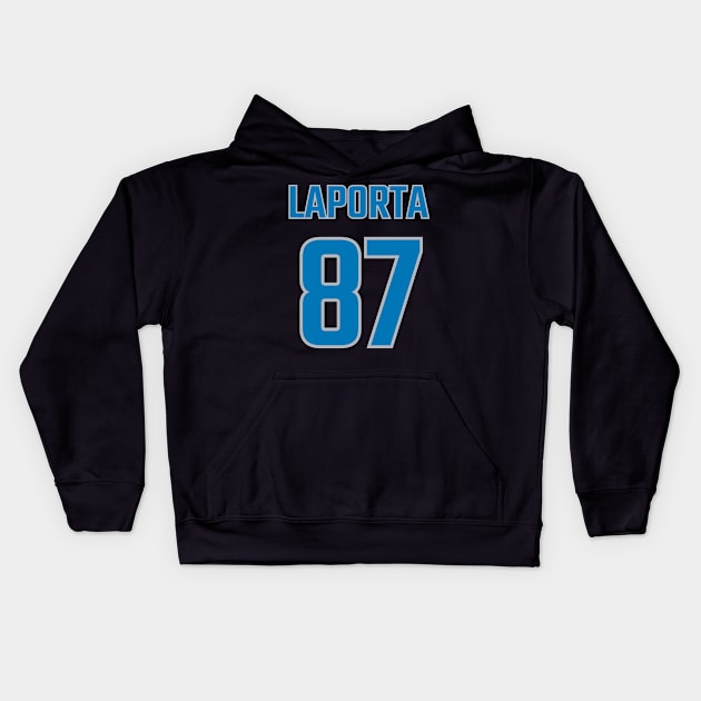 Sam LaPorta Kids Hoodie by CoolMomBiz